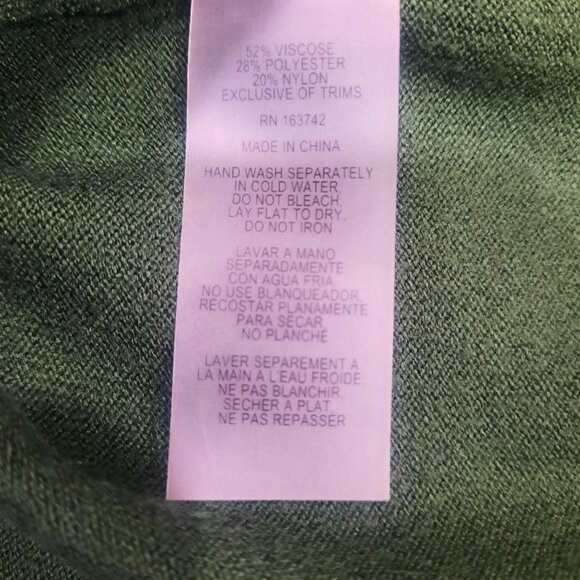 NWT LIV Milano Vegas Green Sweater with Embellishments Size Large MSRP $60 - Picture 5 of 6